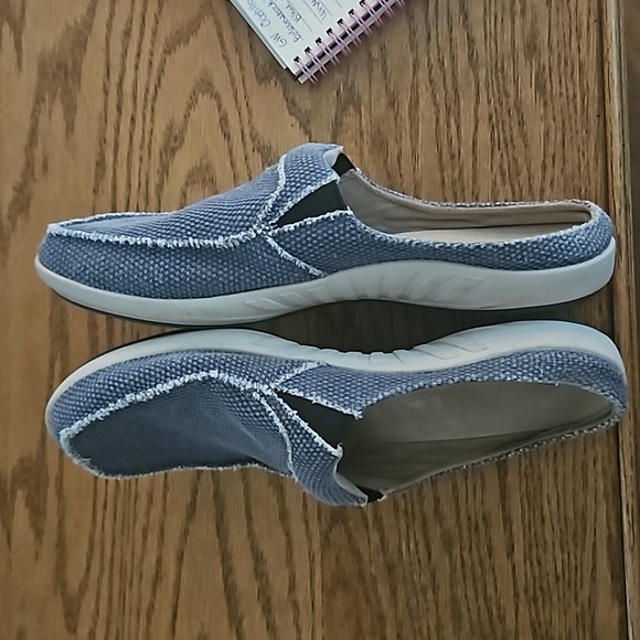 Gecko Man Walk Hero Orthotic Gray Canvas Arch Support Slip On Shoes Men's 12 - Picture 5 of 9